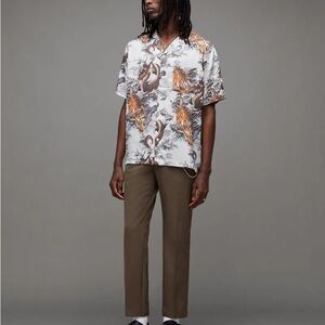 NWT RARE - All Saints Men's Tiger and Dragon Kali Kimono Print Shirt XXL